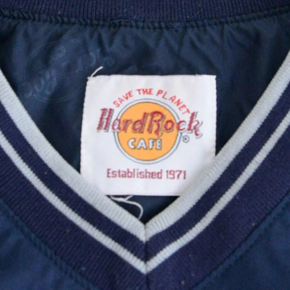 Hard Rock Cafe New Orleans Vintage Navy Pullover Windbreaker - Picture 9 of 9